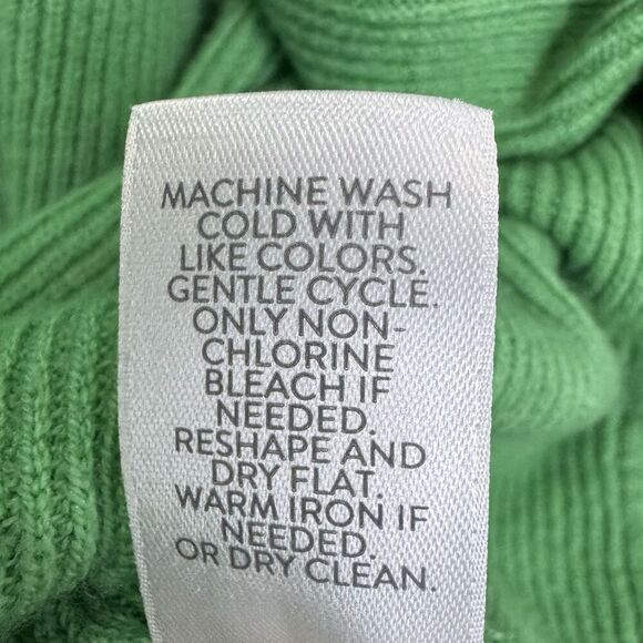 J Jill Kelly Green Oversized Open Cardigan Car Coat Pockets LARGE Short Sleeves - Picture 6 of 6